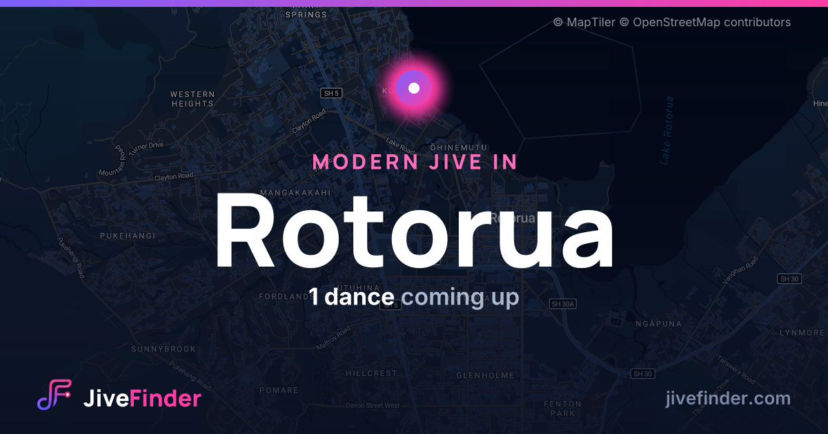 Modern Jive in in Rotorua — 1 dance coming up
