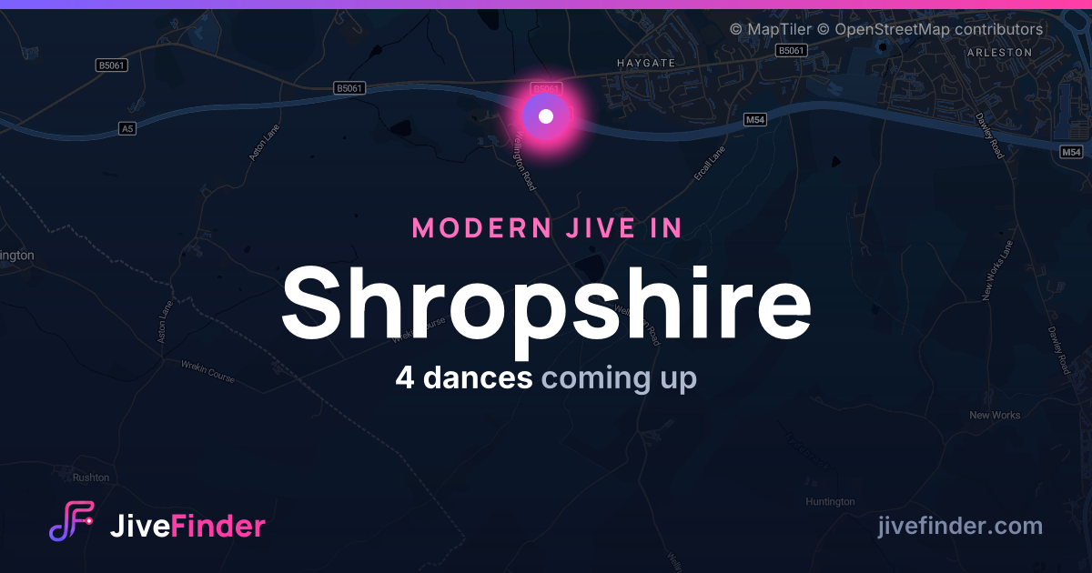 Modern Jive in in Shropshire — 4 dances coming up