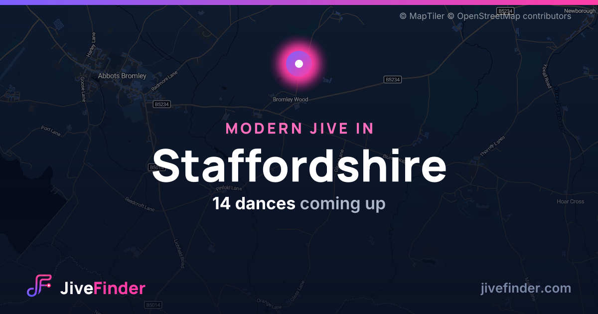 Modern Jive in in Staffordshire — 14 dances coming up