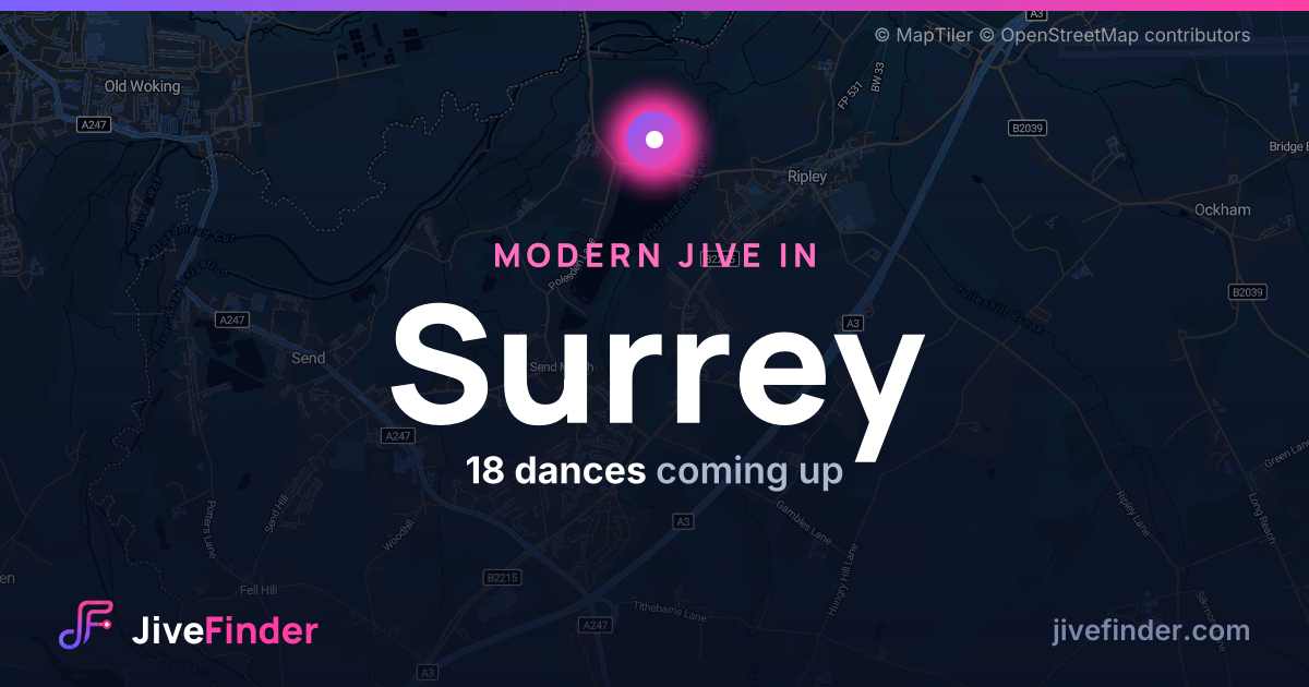 Modern Jive in in Surrey — 18 dances coming up