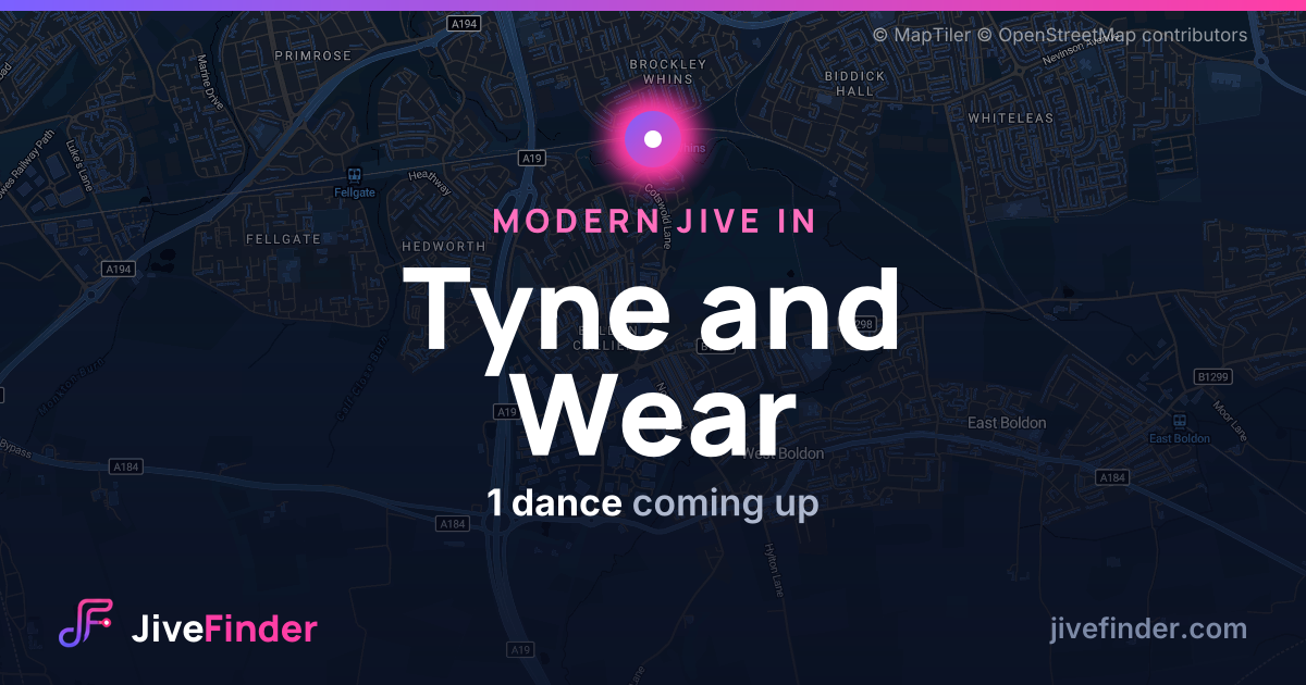 Modern Jive in in Tyne and Wear — 1 dance coming up