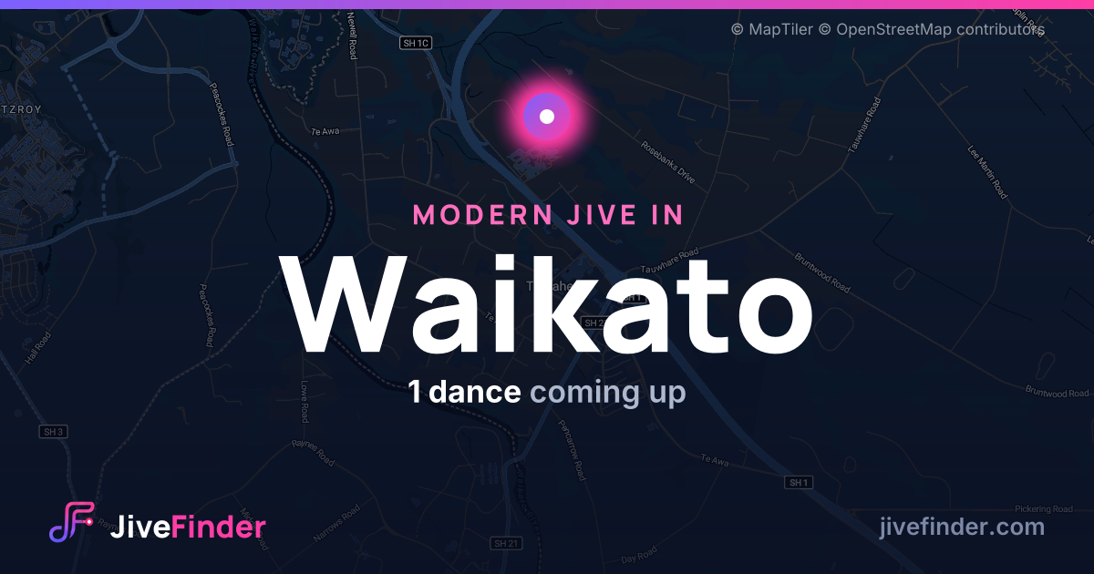 Modern Jive in in Waikato — 1 dance coming up