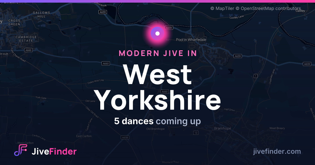 Modern Jive in in West Yorkshire — 5 dances coming up