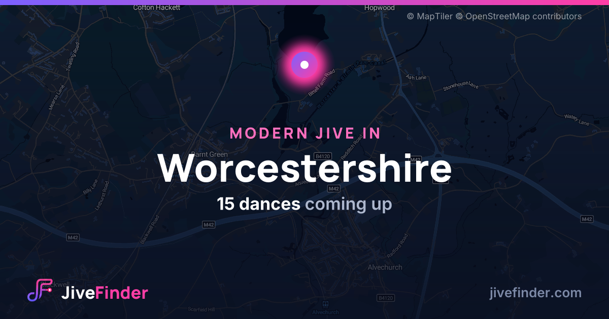Modern Jive in in Worcestershire — 15 dances coming up