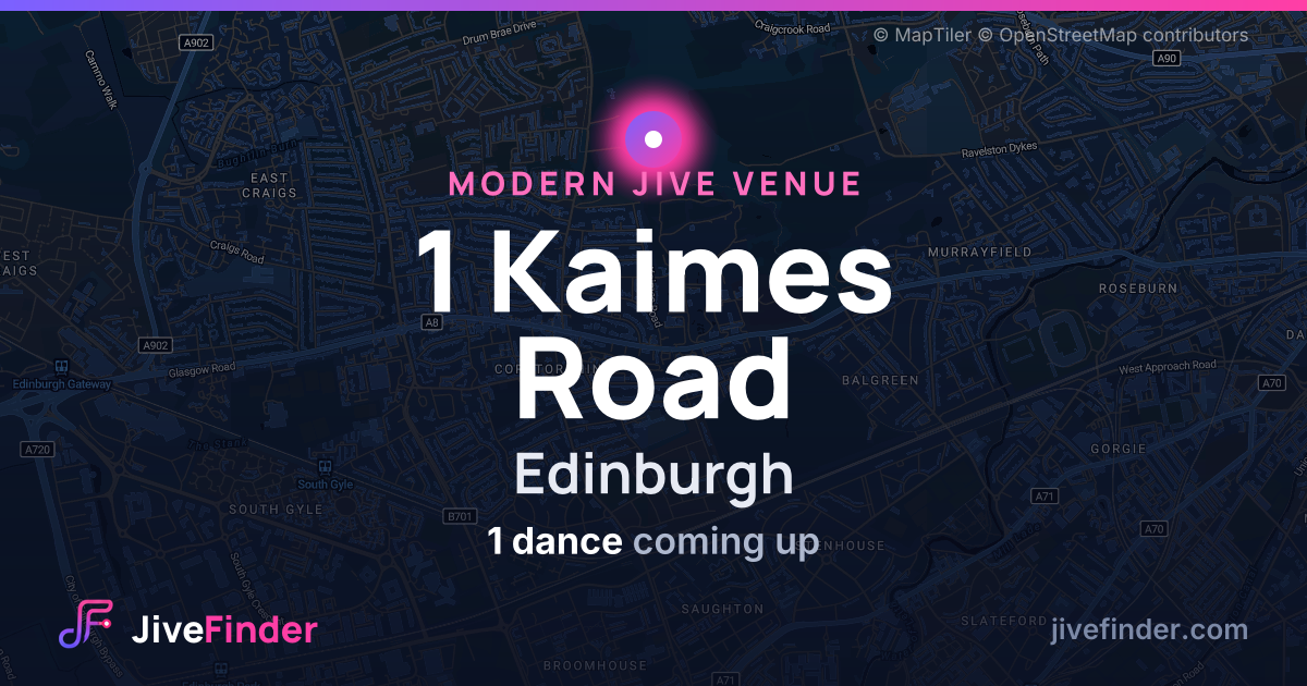 Modern Jive venue at Edinburgh, 1 Kaimes Road — 1 dance coming up