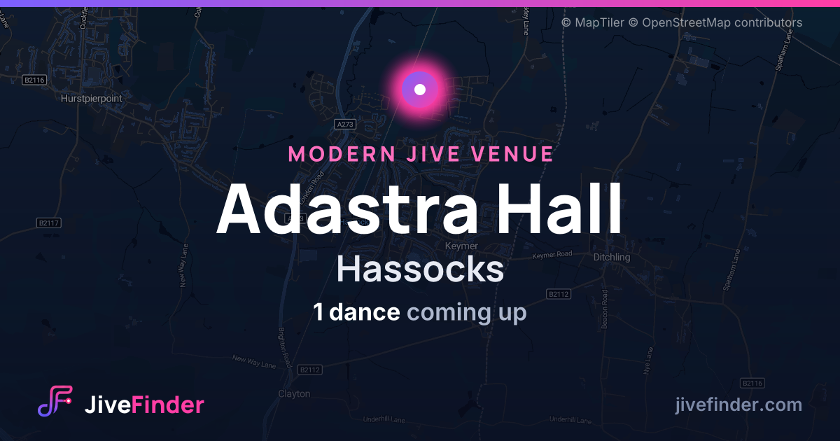 Modern Jive venue at Hassocks, Adastra Hall — 1 dance coming up