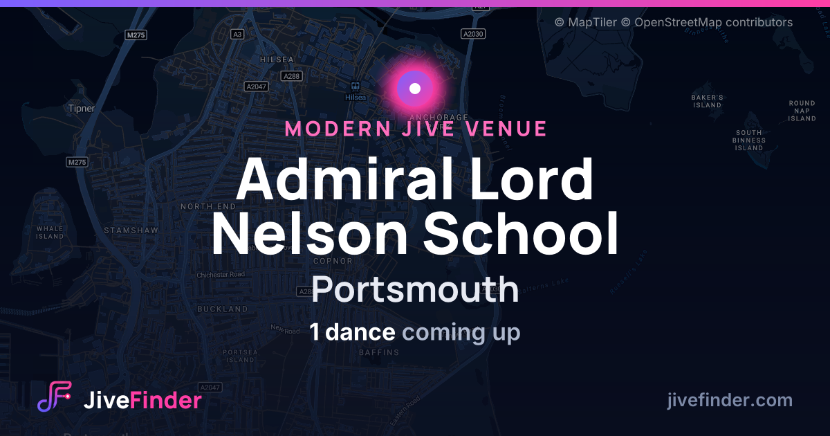 Modern Jive venue at Portsmouth, Admiral Lord Nelson School — 1 dance coming up
