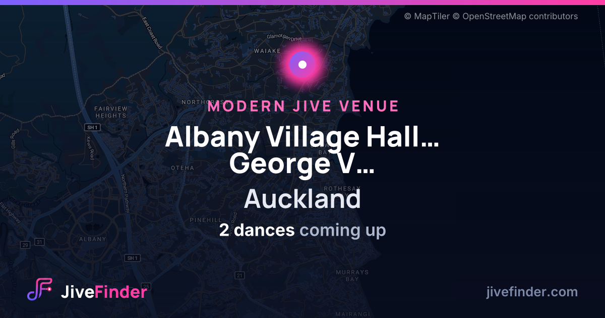 Modern Jive venue at Auckland, Albany Village Hall (King George V Coronation Hall) — 2 dances coming up