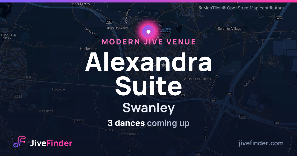 Modern Jive venue at Swanley, Alexandra Suite — 3 dances coming up