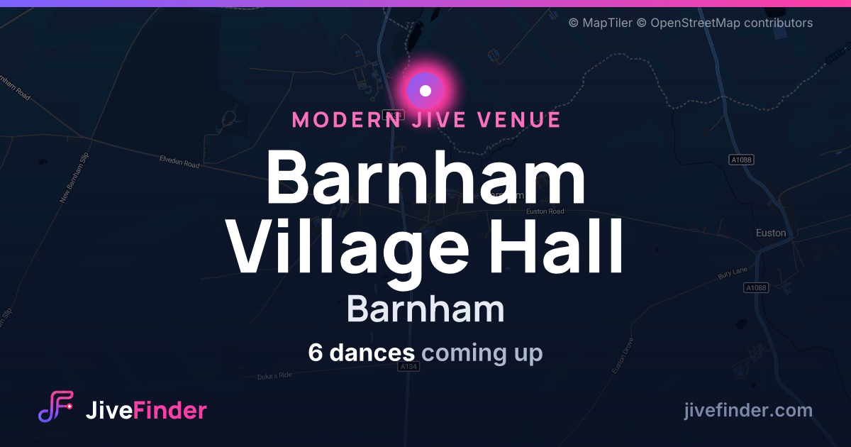 Modern Jive venue at Barnham, Barnham Village Hall — 6 dances coming up