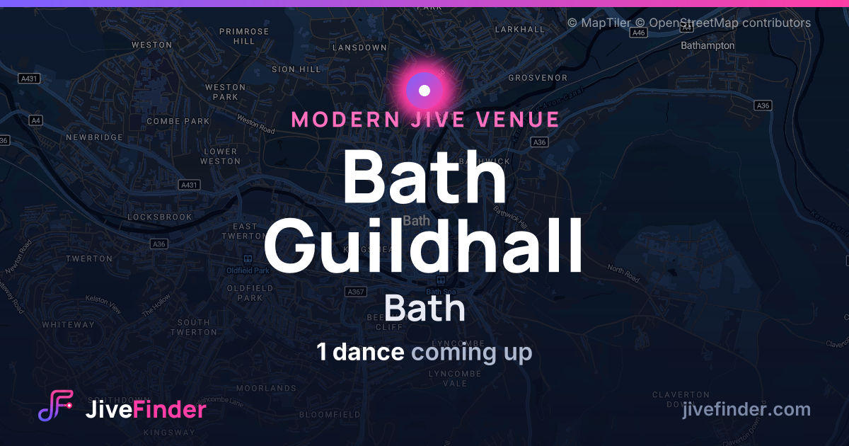 Modern Jive venue at Bath, Bath Guildhall — 1 dance coming up