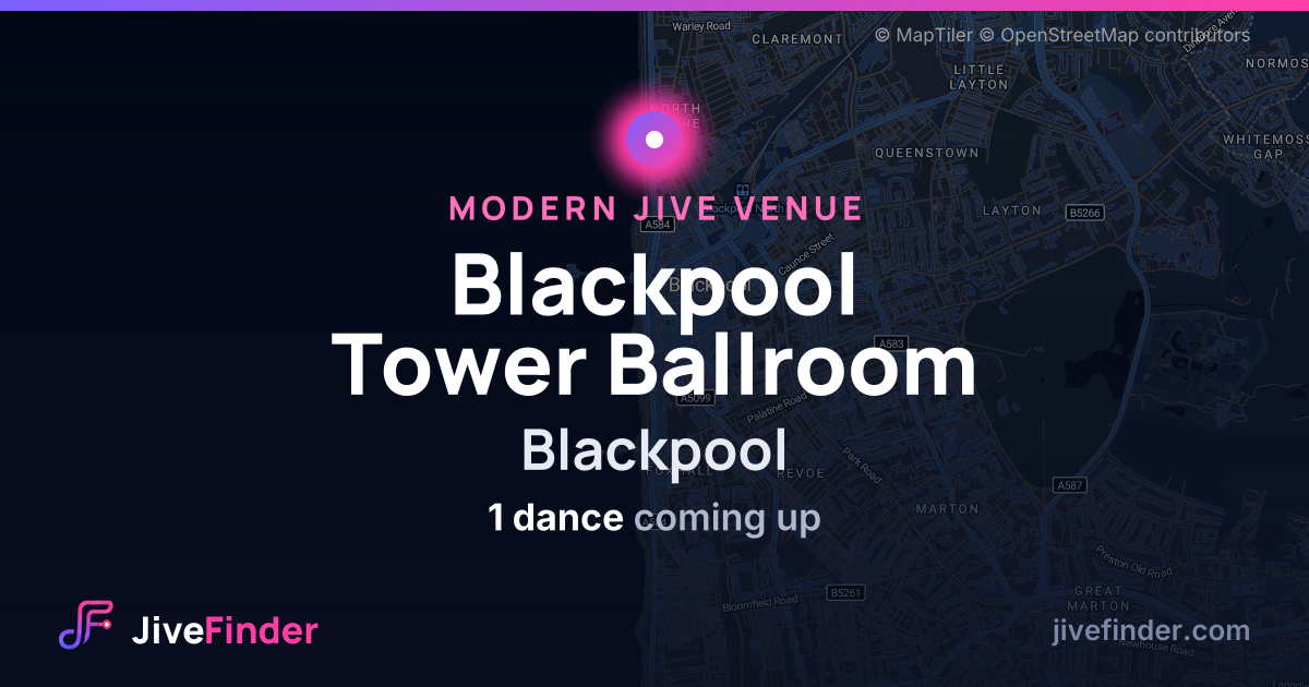 Modern Jive venue at Blackpool, Blackpool Tower Ballroom — 1 dance coming up