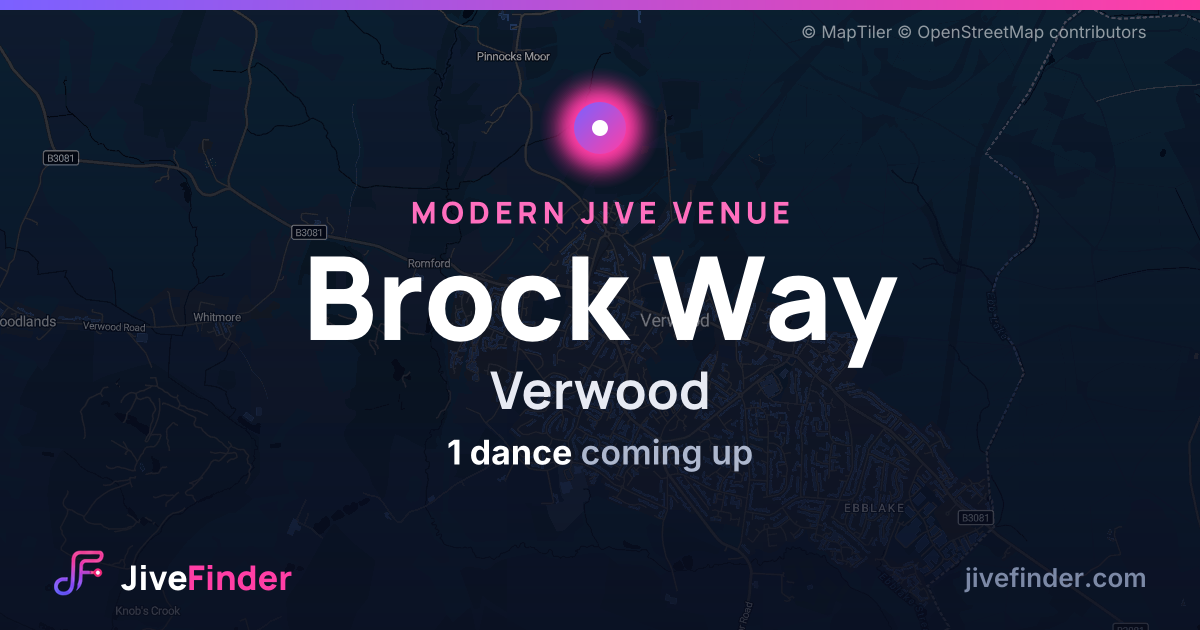 Modern Jive venue at Verwood, Brock Way — 1 dance coming up