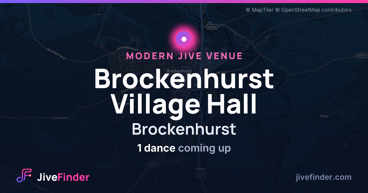 Modern Jive venue at Brockenhurst, Brockenhurst Village Hall — 1 dance coming up