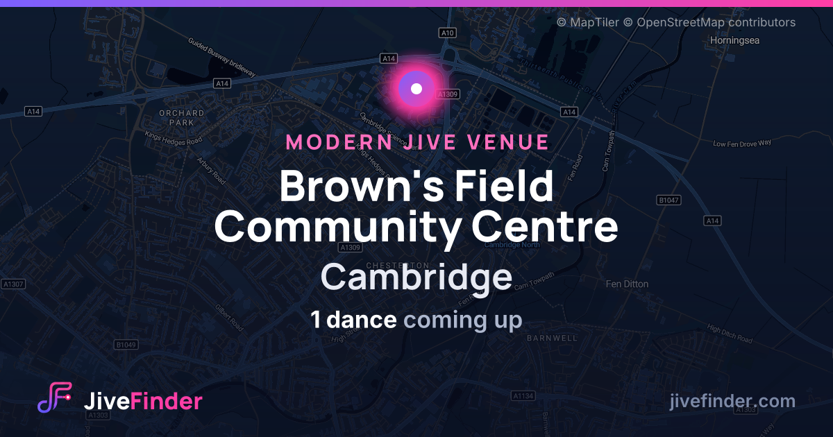 Modern Jive venue at Cambridge, Brown's Field Community Centre — 1 dance coming up