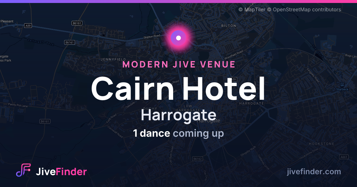 Modern Jive venue at Harrogate, Cairn Hotel — 1 dance coming up
