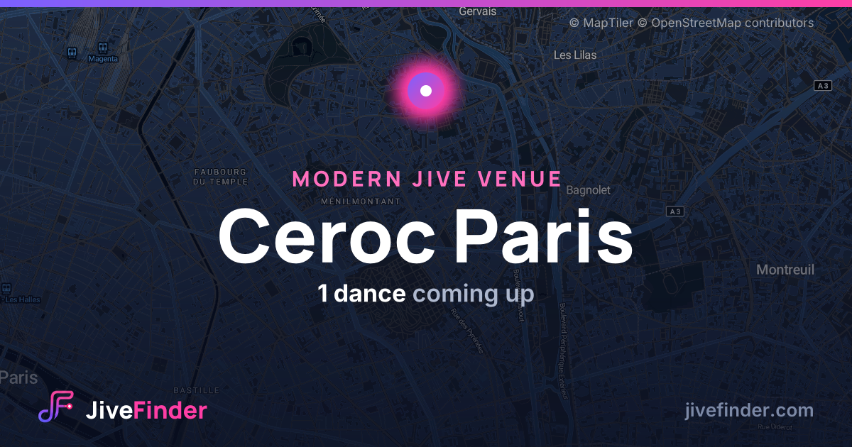 Modern Jive venue in Ceroc Paris — 1 dance coming up