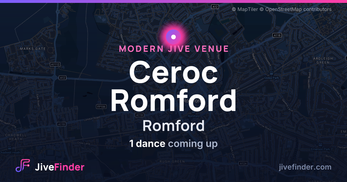 Modern Jive venue at Romford, Ceroc Romford — 1 dance coming up