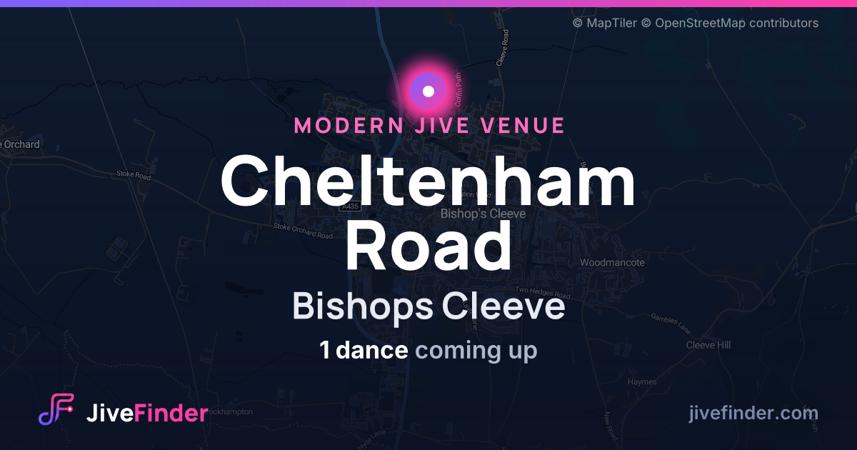 Modern Jive venue at Bishops Cleeve, Cheltenham Road — 1 dance coming up