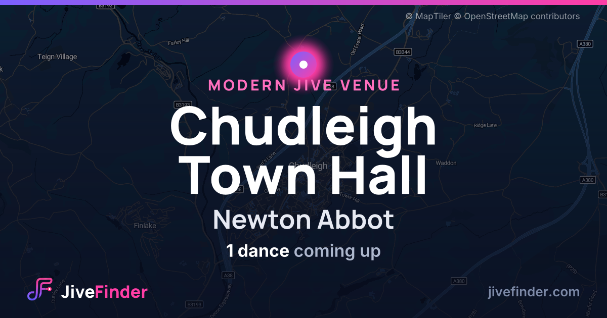 Modern Jive venue at Newton Abbot, Chudleigh Town Hall — 1 dance coming up