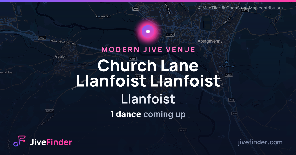 Modern Jive venue at Llanfoist, Church Lane Llanfoist Llanfoist — 1 dance coming up