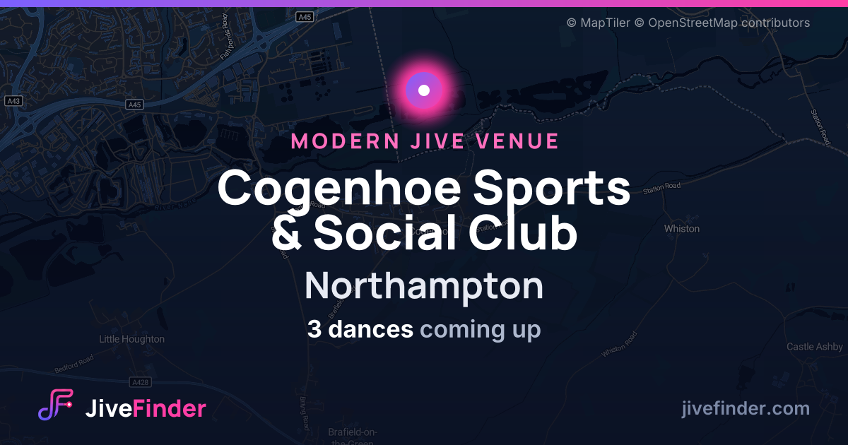 Modern Jive venue at Northampton, Cogenhoe Sports & Social Club — 3 dances coming up