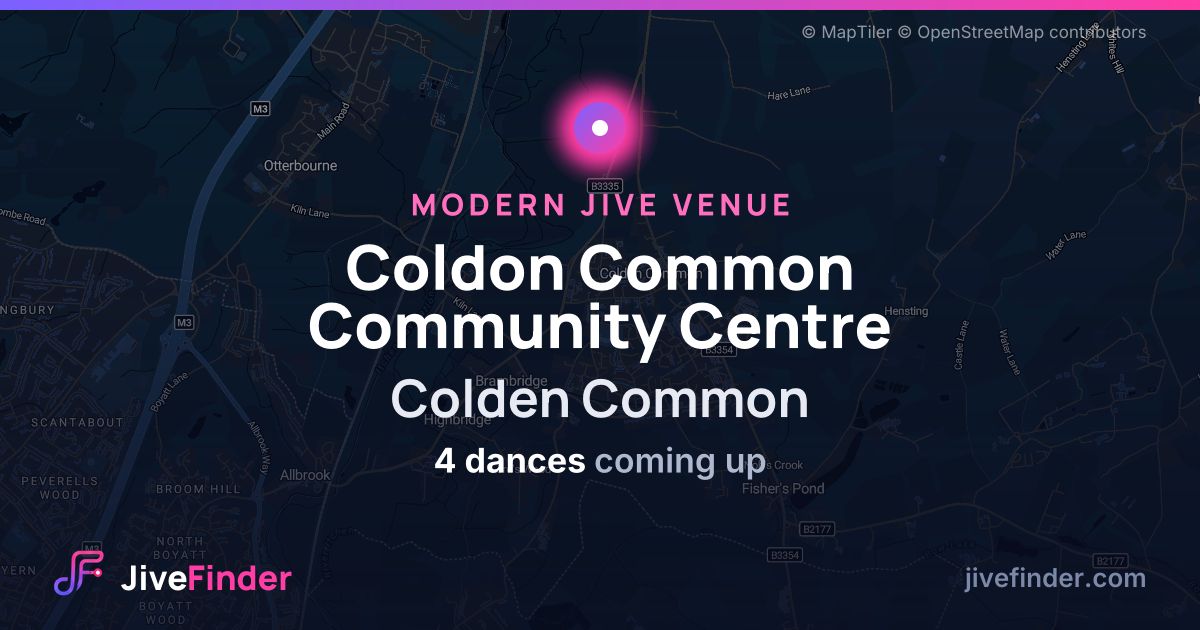 Modern Jive venue at Colden Common, Coldon Common Community Centre — 4 dances coming up