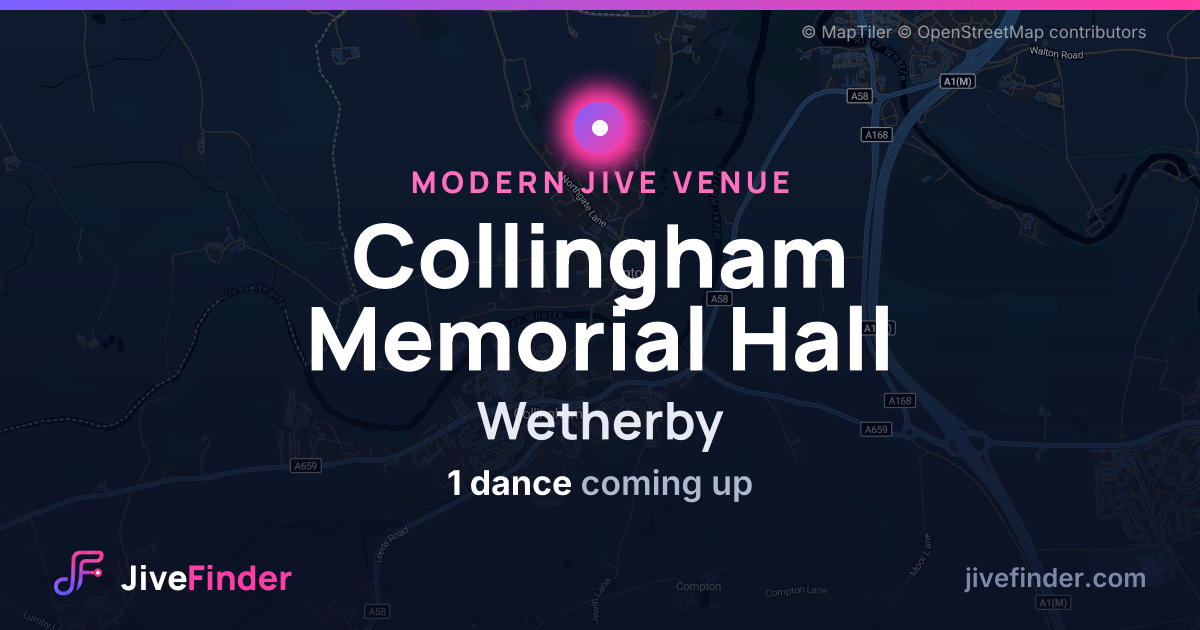Modern Jive venue at Wetherby, Collingham Memorial Hall — 1 dance coming up