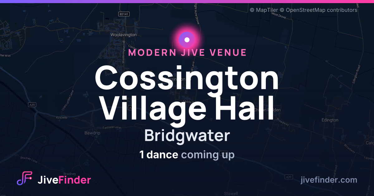 Modern Jive venue at Bridgwater, Cossington Village Hall — 1 dance coming up