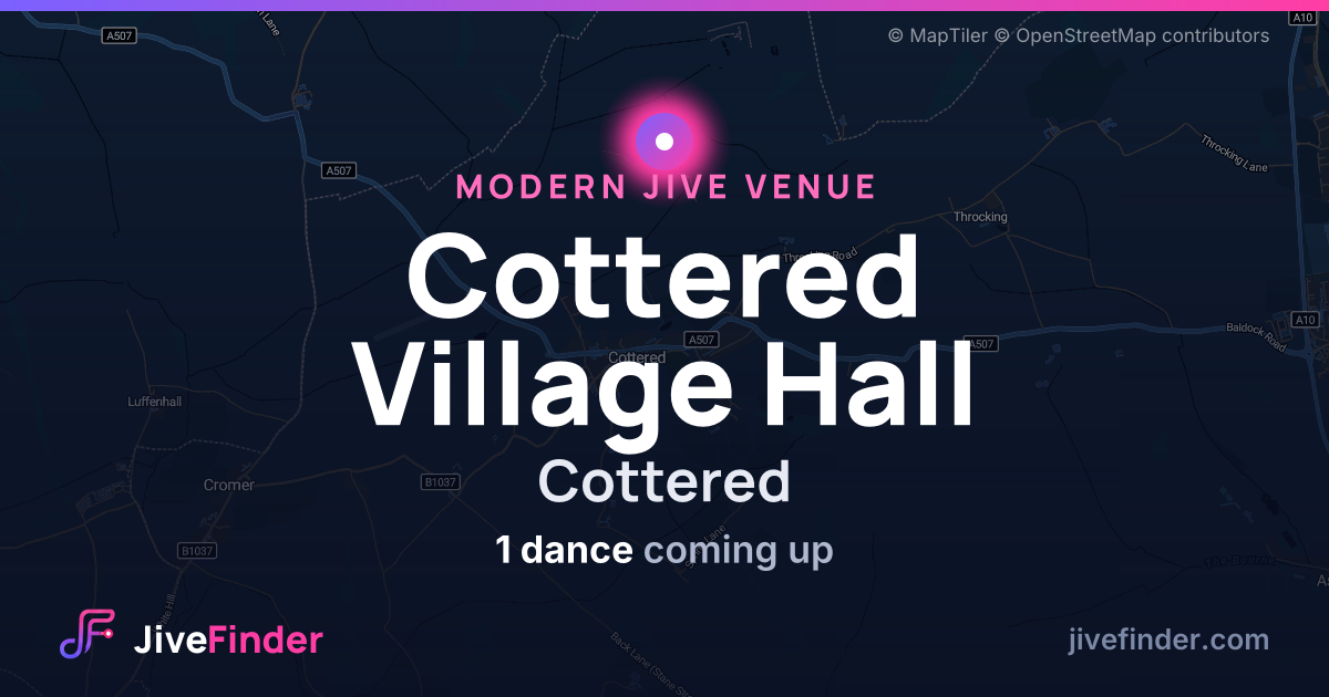 Modern Jive venue at Cottered, Cottered Village Hall — 1 dance coming up