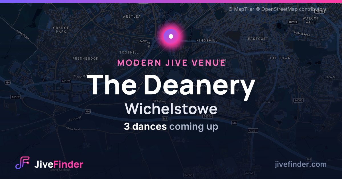 Modern Jive venue at Wichelstowe, The Deanery — 3 dances coming up