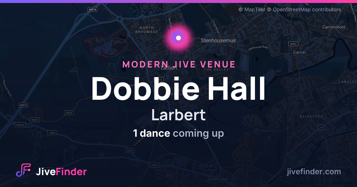 Modern Jive venue at Larbert, Dobbie Hall — 1 dance coming up