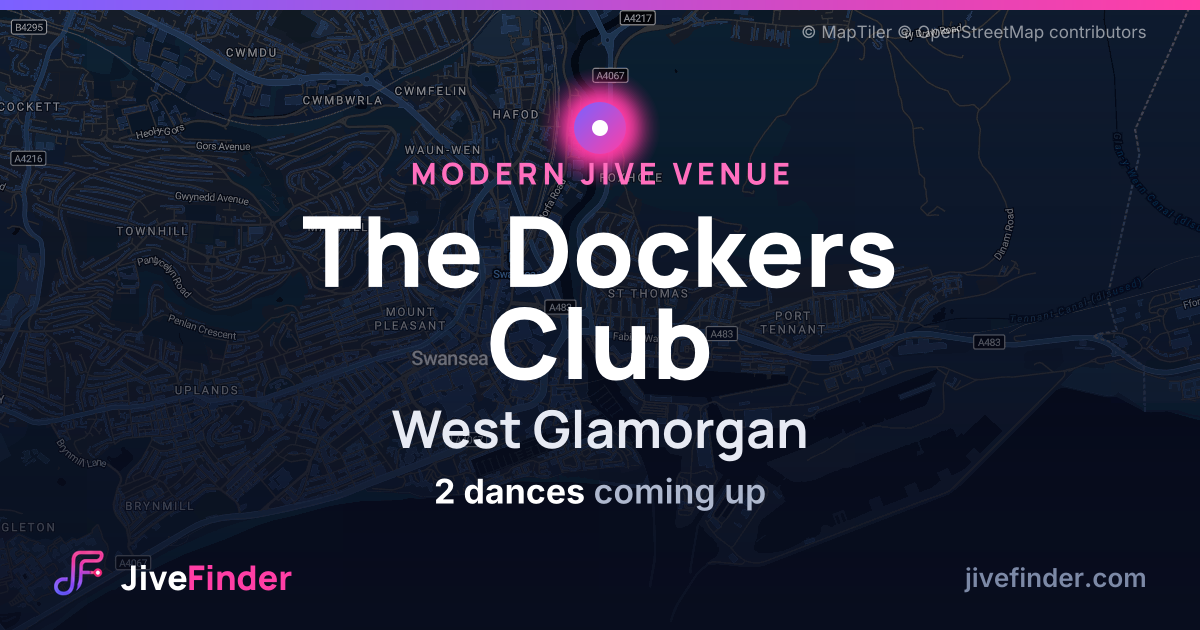 Modern Jive venue at West Glamorgan, The Dockers Club — 2 dances coming up