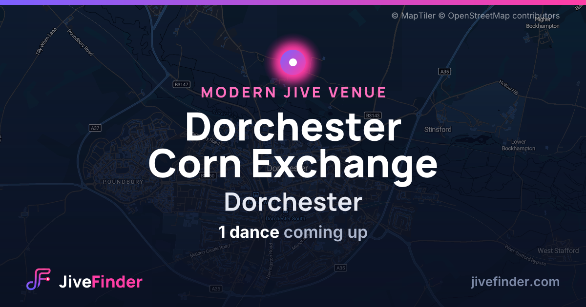 Modern Jive venue at Dorchester, Dorchester Corn Exchange — 1 dance coming up