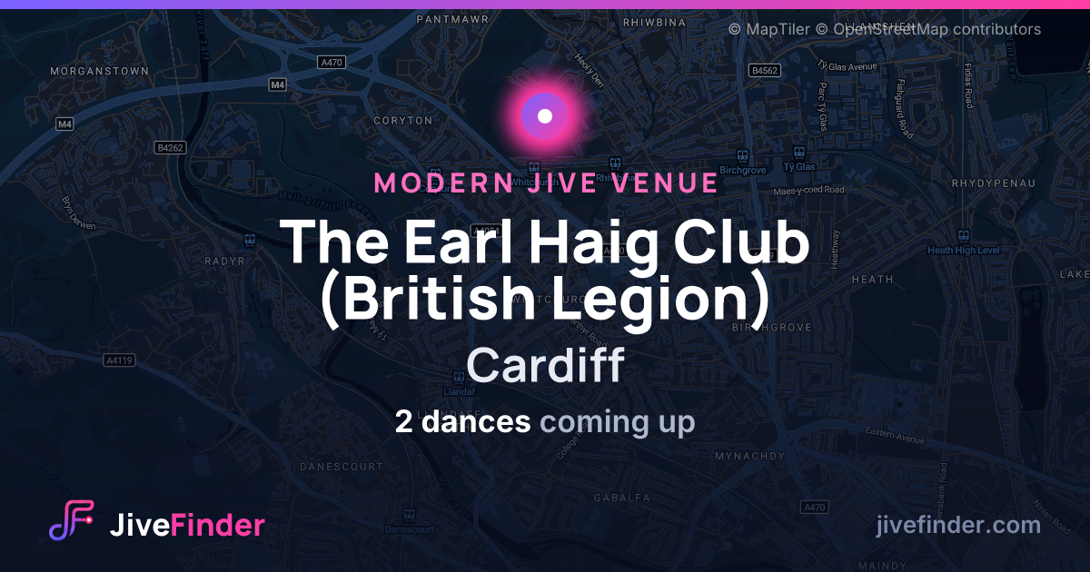 Modern Jive venue at Cardiff, The Earl Haig Club (British Legion) — 2 dances coming up