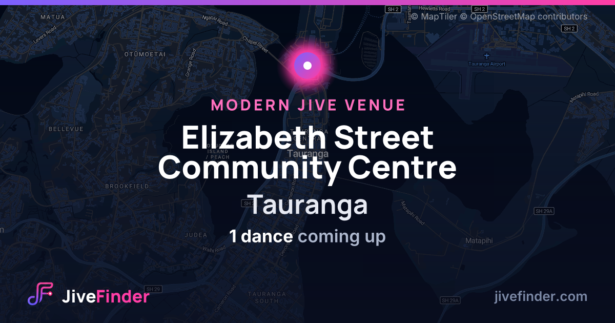 Modern Jive venue at Tauranga, Elizabeth Street Community Centre — 1 dance coming up