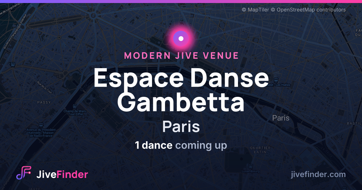 Modern Jive venue at Paris, Espace Danse Gambetta — 1 dance coming up