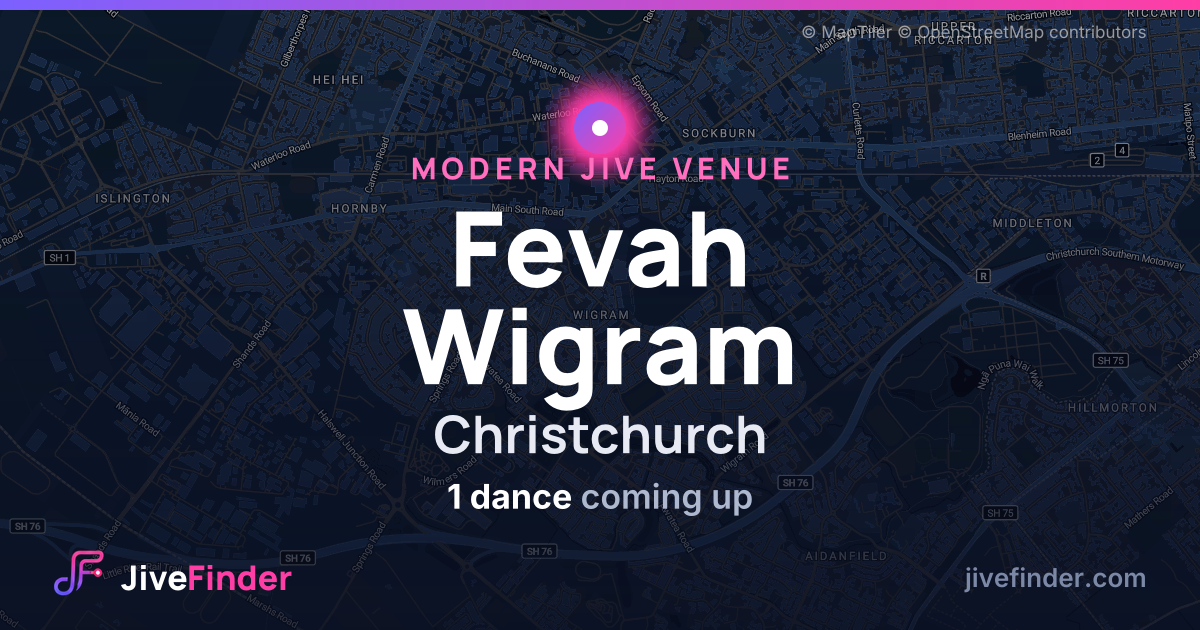Modern Jive venue at Christchurch, Fevah Wigram — 1 dance coming up