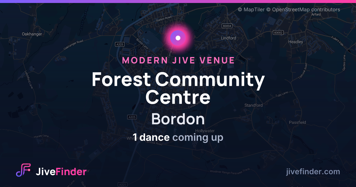 Modern Jive venue at Bordon, Forest Community Centre — 1 dance coming up