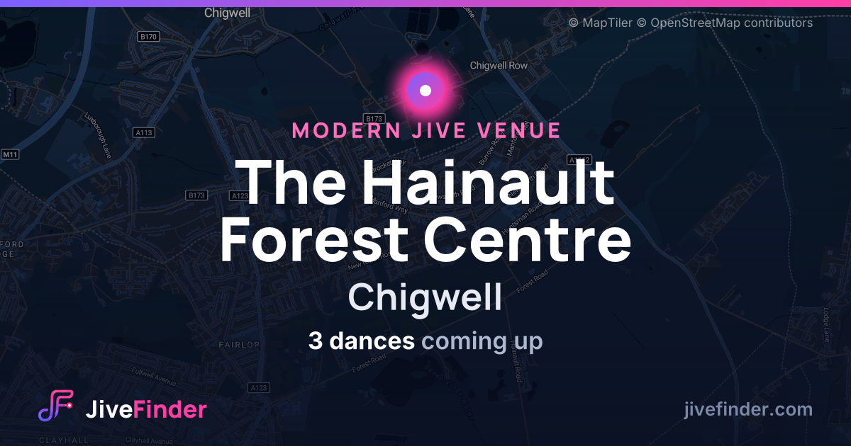 Modern Jive venue at Chigwell, The Hainault Forest Centre — 3 dances coming up