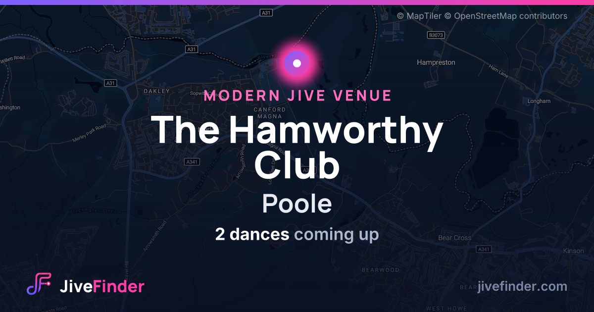 Modern Jive venue at Poole, The Hamworthy Club — 2 dances coming up