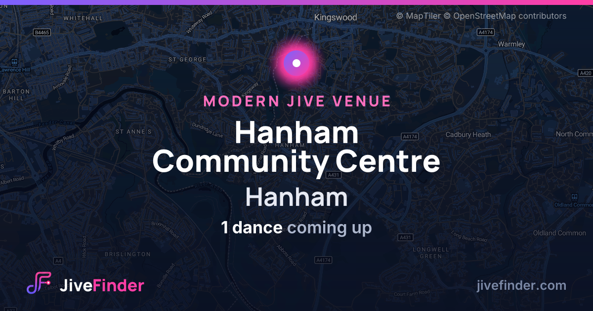 Modern Jive venue at Hanham, Hanham Community Centre — 1 dance coming up