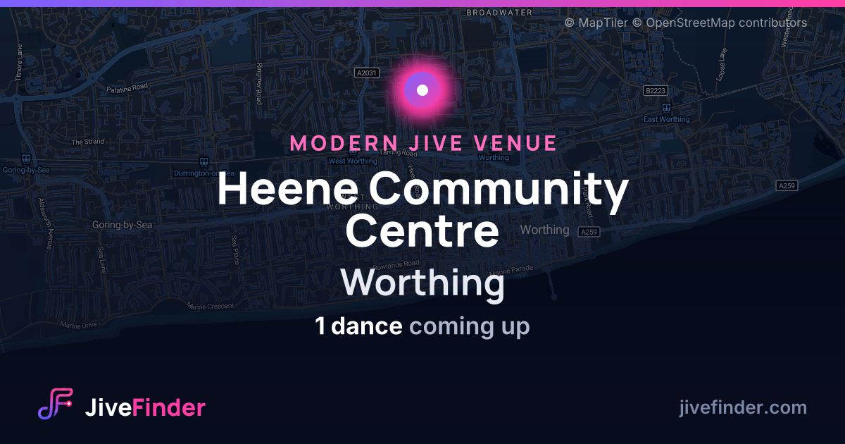 Modern Jive venue at Worthing, Heene Community Centre — 1 dance coming up