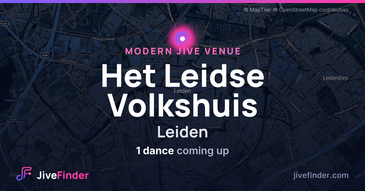 Modern Jive venue at Leiden, Het Leidse Volkshuis — 1 dance coming up