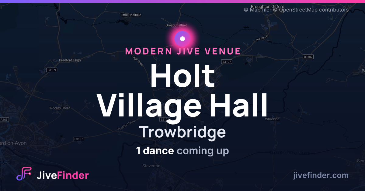 Modern Jive venue at Trowbridge, Holt Village Hall — 1 dance coming up