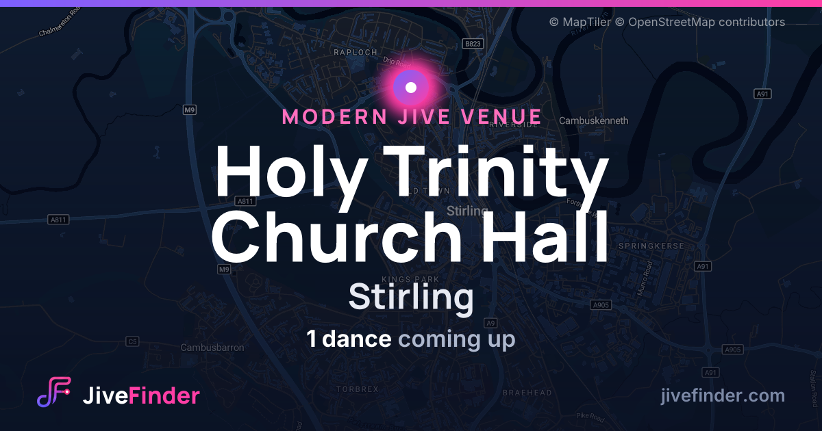 Modern Jive venue at Stirling, Holy Trinity Church Hall — 1 dance coming up