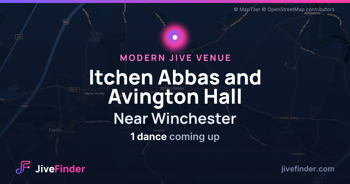 Modern Jive venue at Near Winchester, Itchen Abbas and Avington Hall — 1 dance coming up