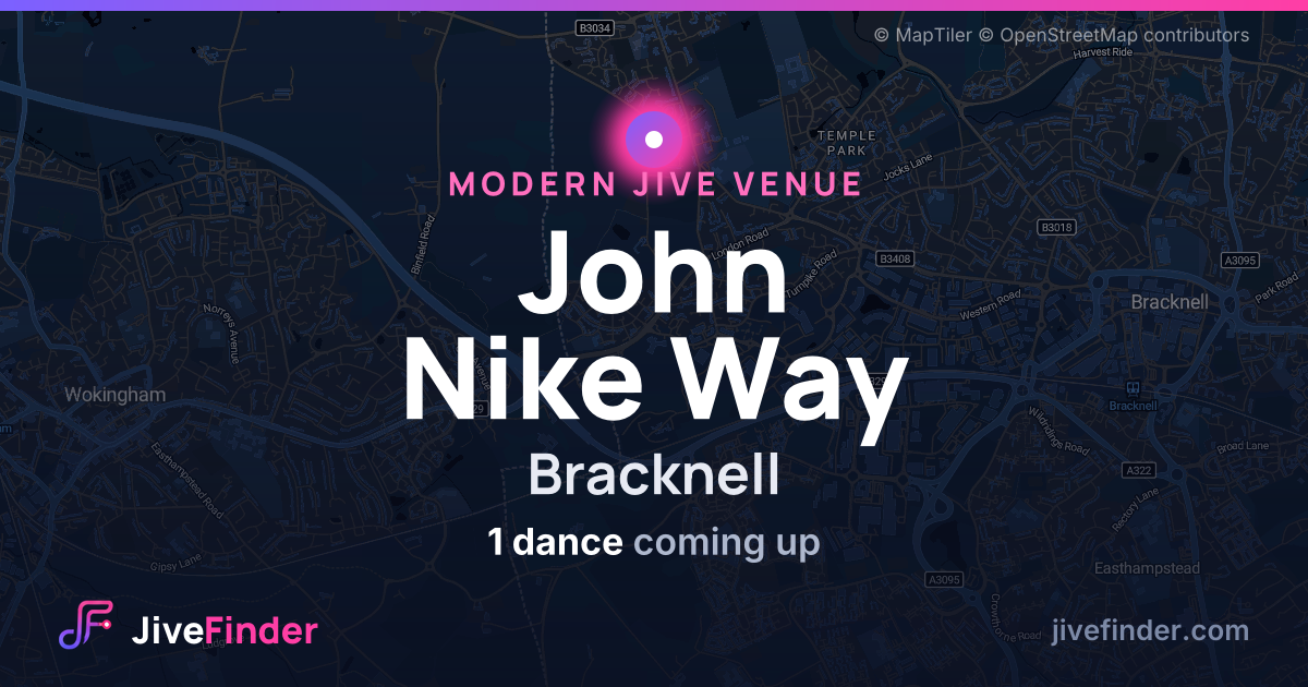 Modern Jive venue at Bracknell, John Nike Way — 1 dance coming up