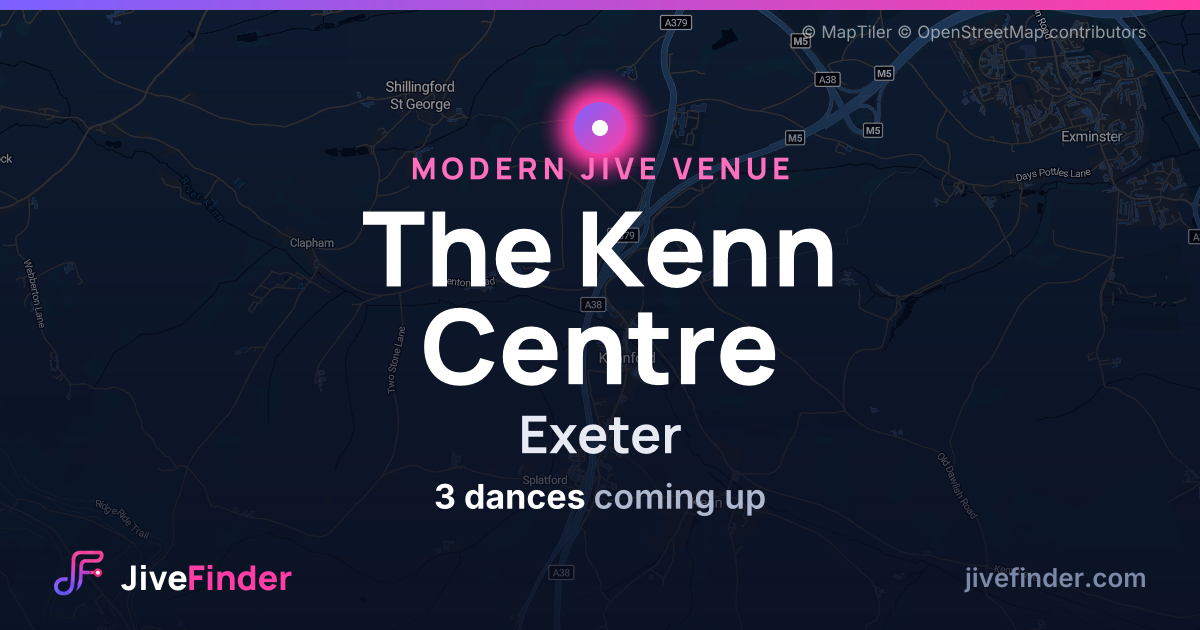 Modern Jive venue at Exeter, The Kenn Centre — 3 dances coming up