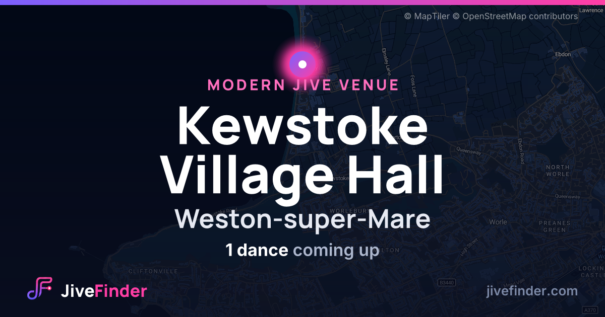 Modern Jive venue at Weston-super-Mare, Kewstoke Village Hall — 1 dance coming up